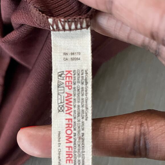 Intimately Free People Power Play Cami Ribbed Stretch Lace Top Plunge Neck Sz S - Picture 11 of 11